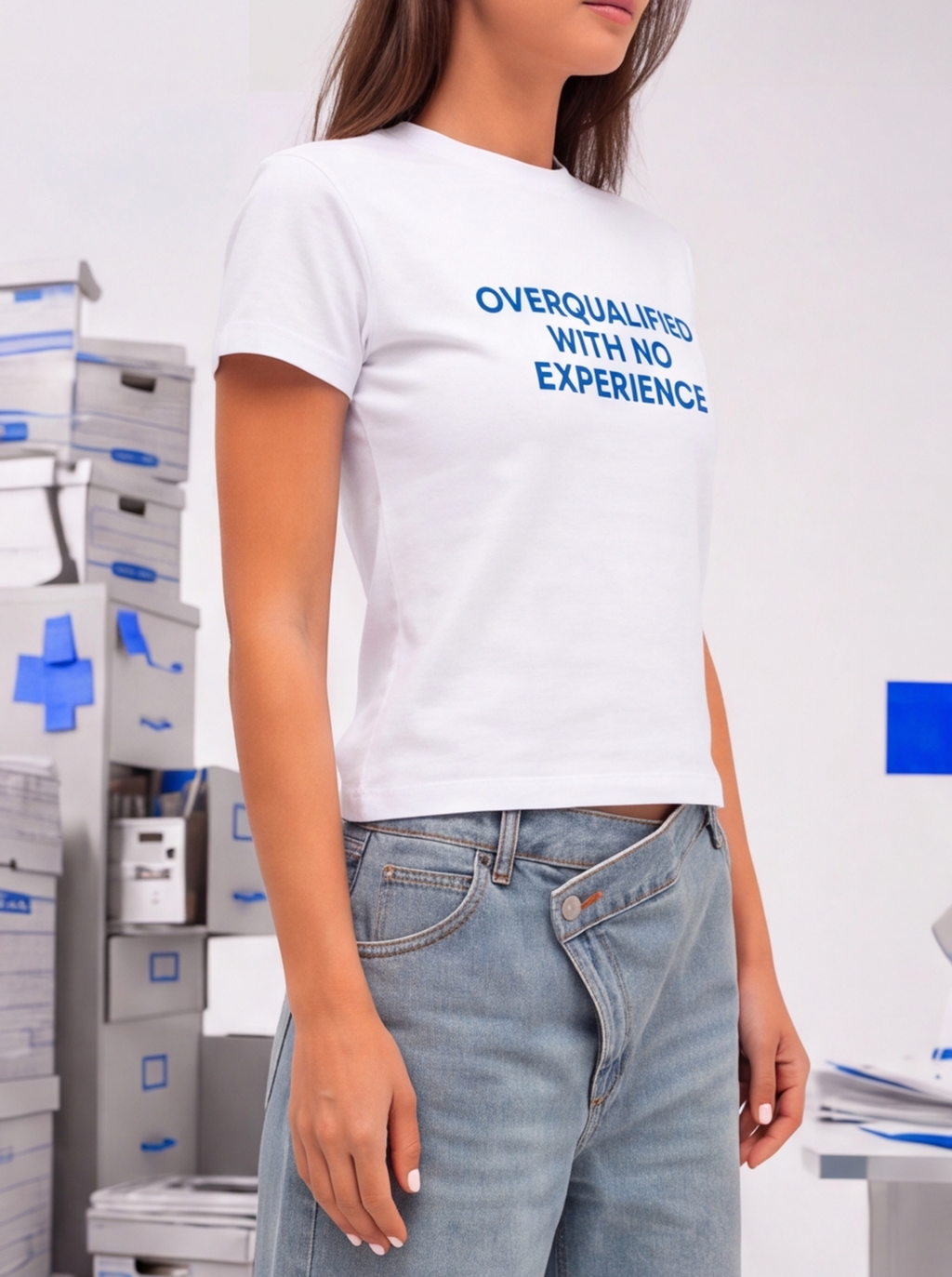 Overqualified Baby Tee